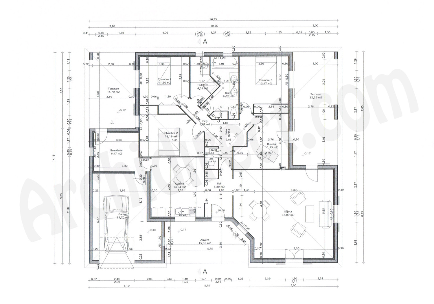 Plan Architectural Imprimer Plan Architecte Dwg Exemple PJHE