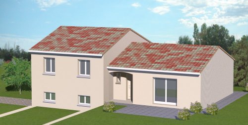 Plan de maison avec demi sous sol
