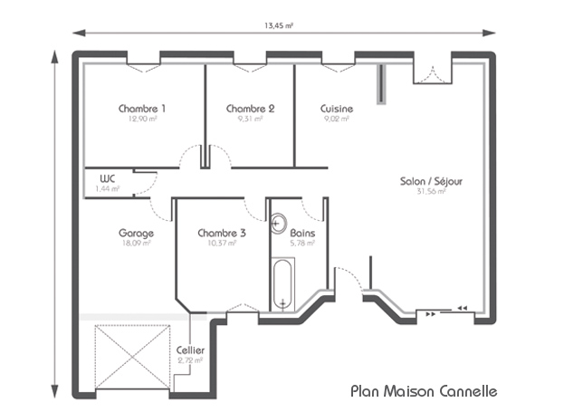 Plan de maison a 60000 euros