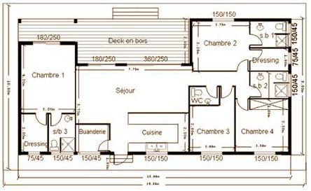 Plan de maison a ossature bois gratuit
