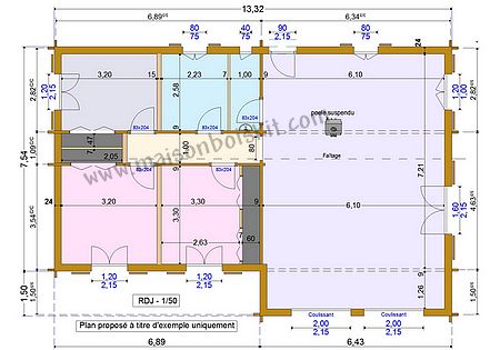 Plan de maison avec prix de construction