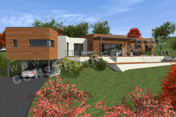 Plan de construction de maison avec sous sol