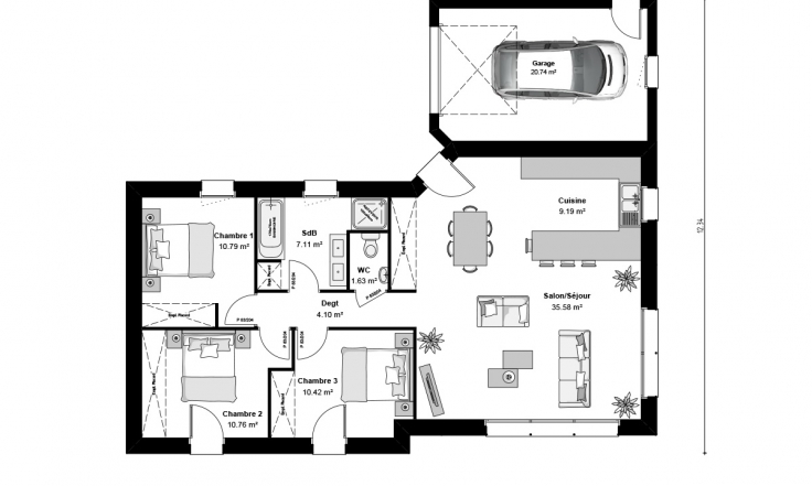 Plan de maison vendee