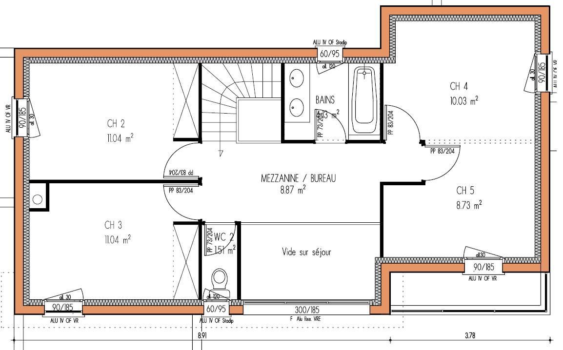 Plan de maison charentaise