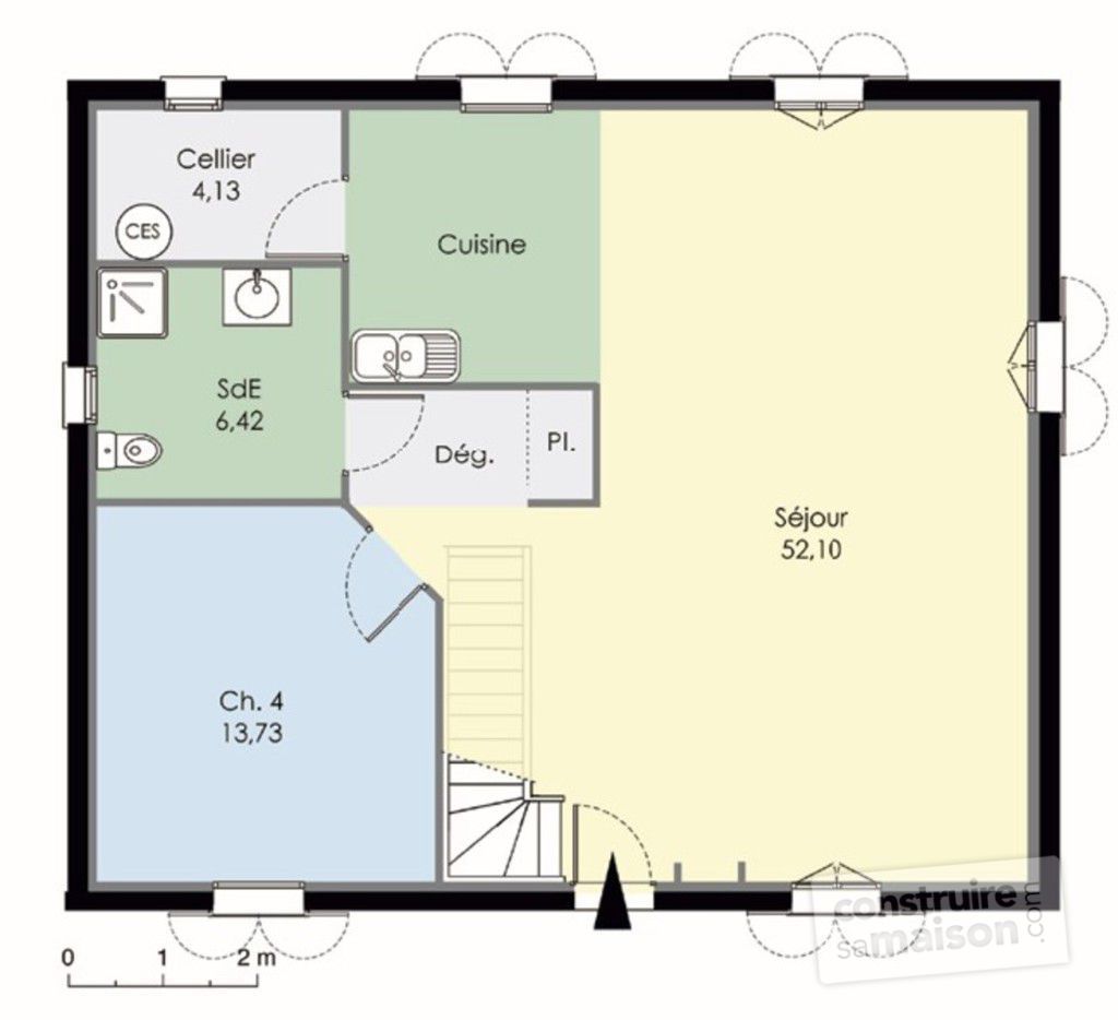 Plan de maison de 180 metre carre