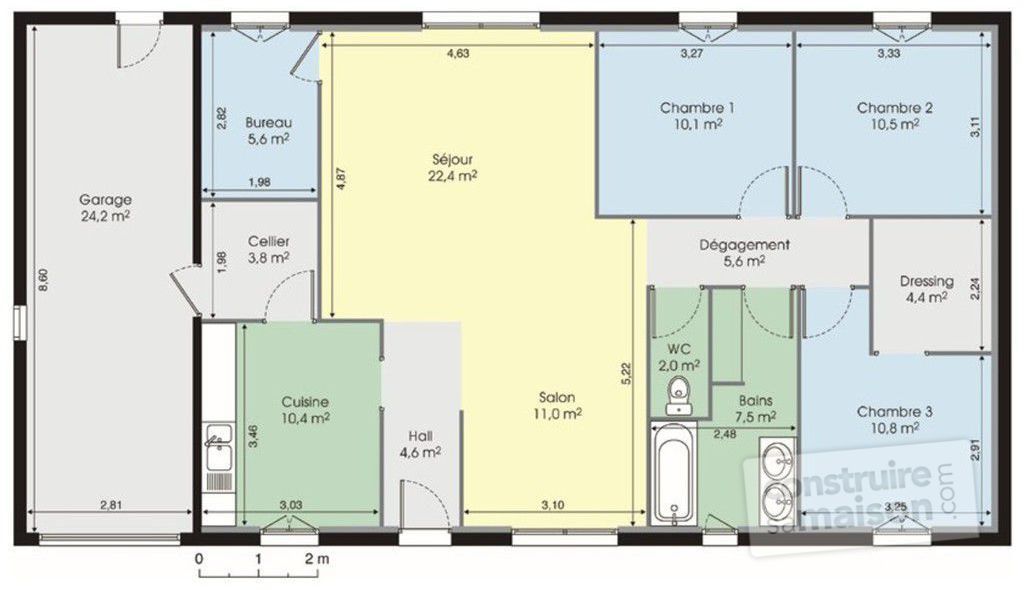 Plan entrée de maison