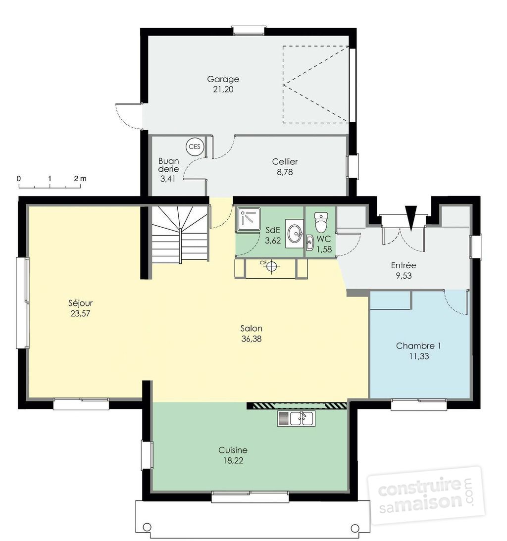 Plan de maison d architecte