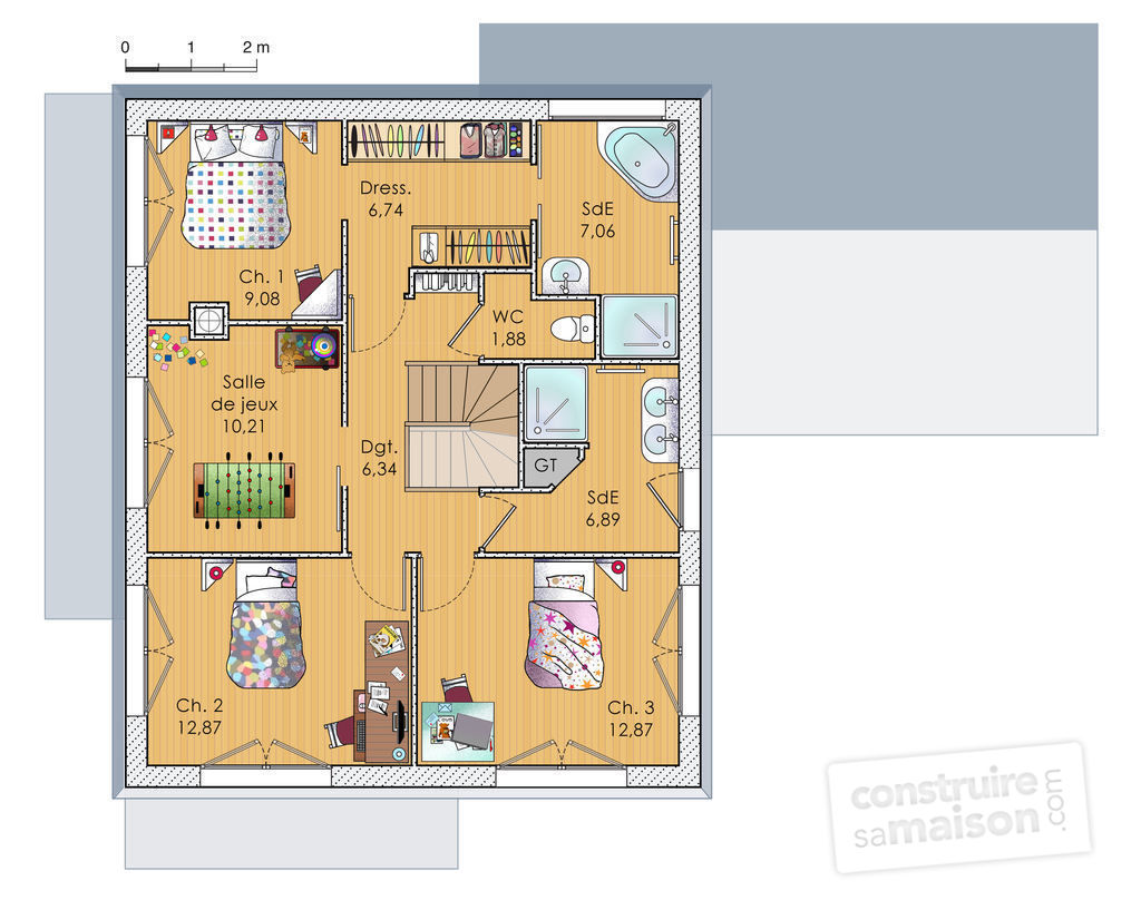 Plan de maison en bois gratuit a telecharger
