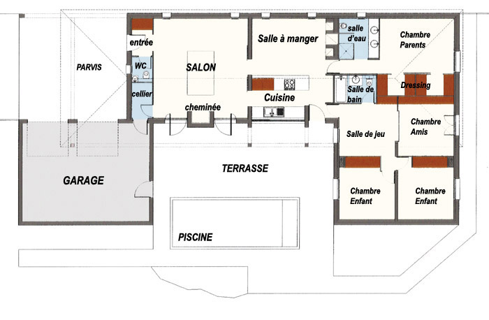 Plan de maison en bretagne