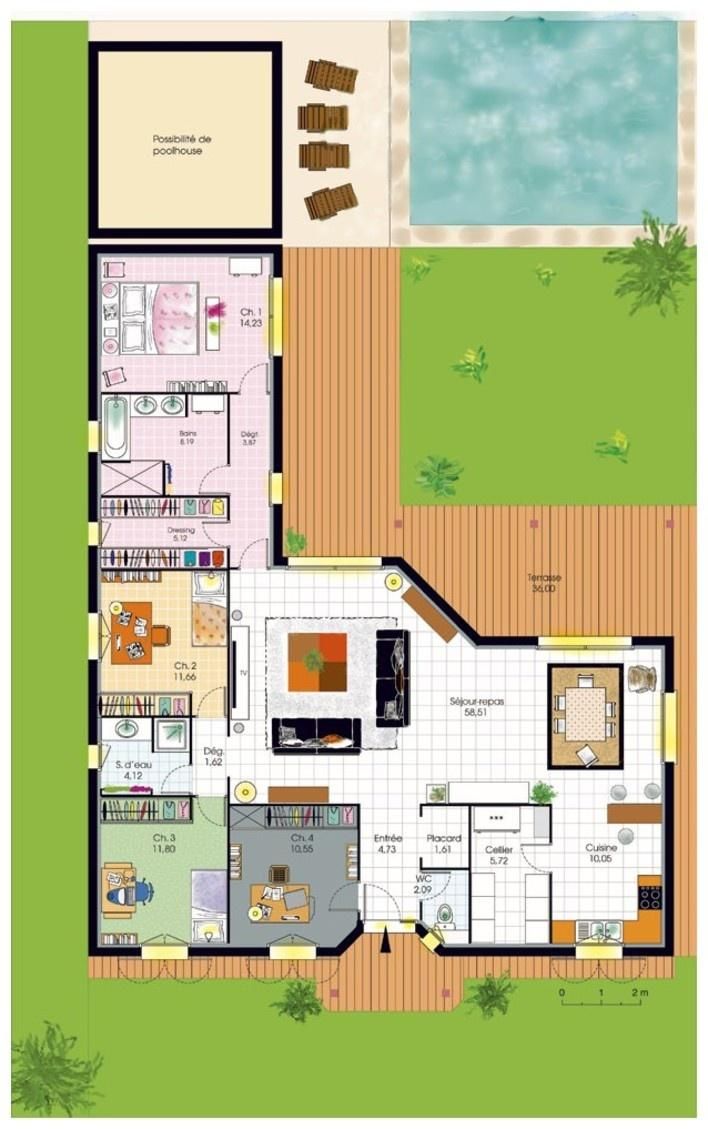 Plan de maison fonctionnelle