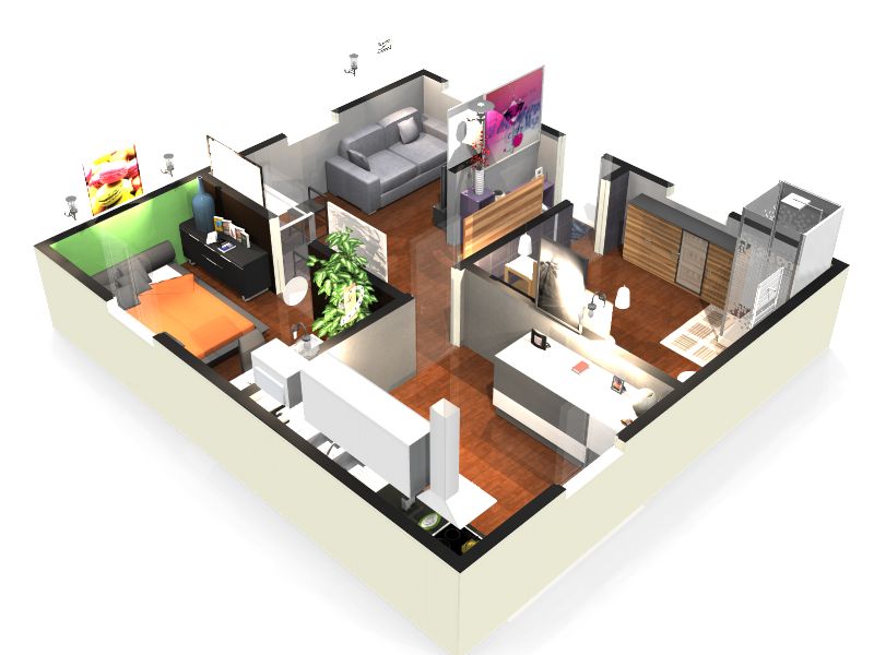 Plan de maison gratuit en 3 d