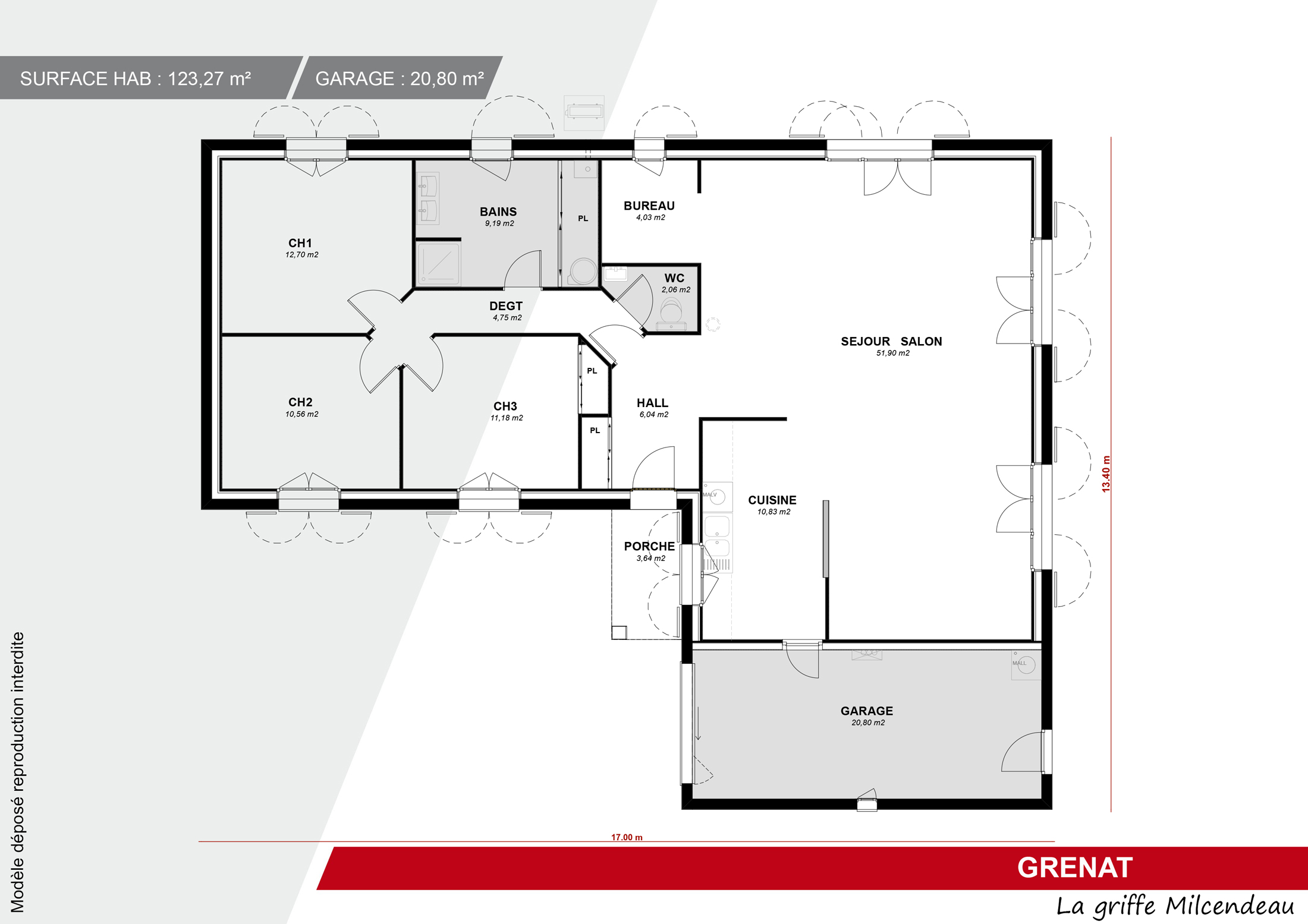 Plan de maison milcendeau