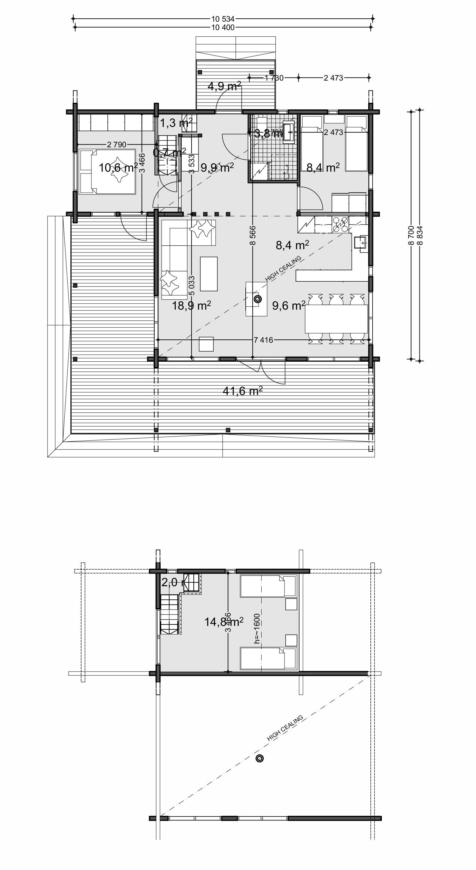 Plan de maison honka