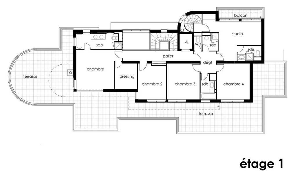 Plan maison de 300m2