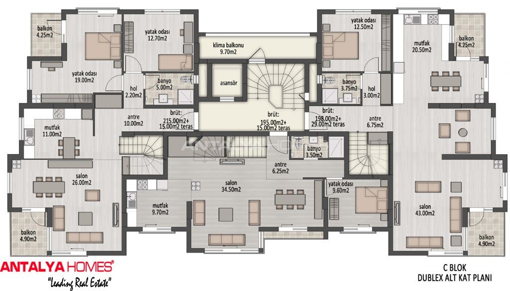 Plan maison de luxe 3d