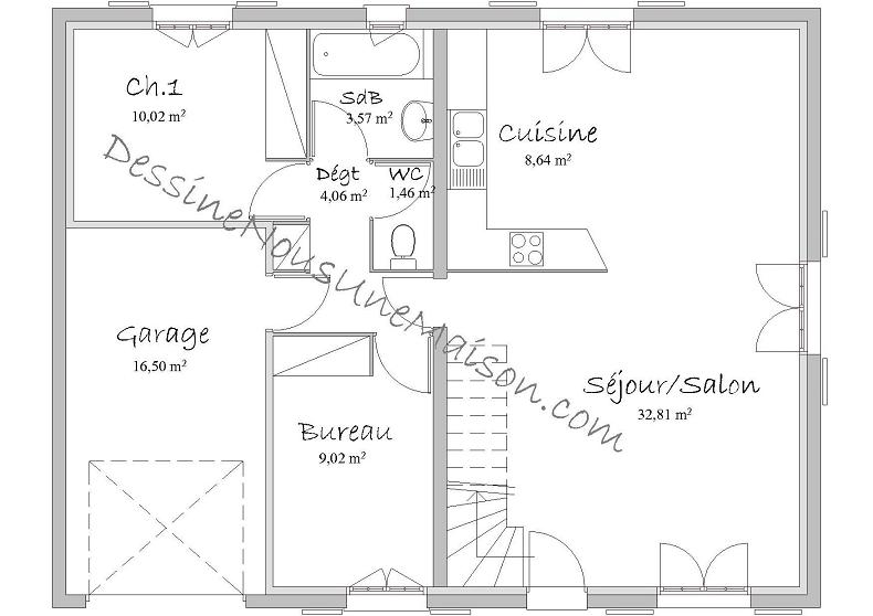 Plan de maison classique gratuit