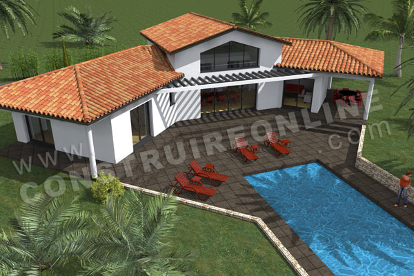 Plan de maison moderne guadeloupe