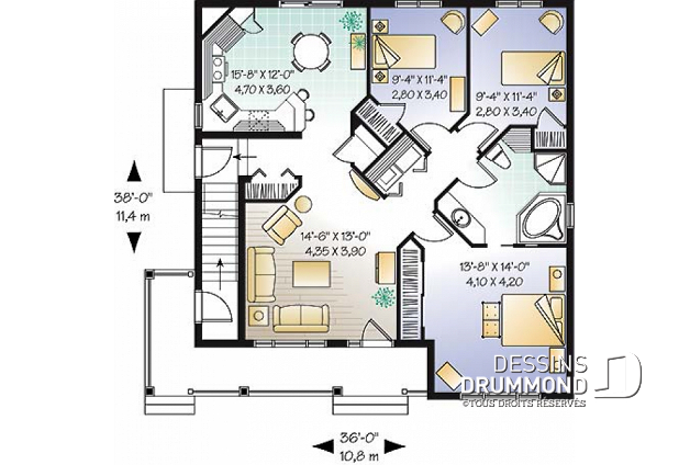 Plan de maison européenne