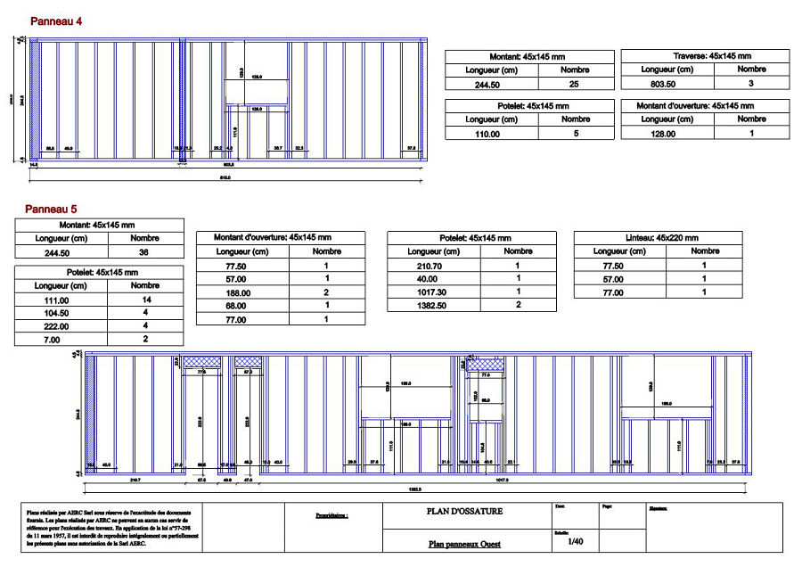 Plan de maison gratuit ossature bois - Idées de travaux