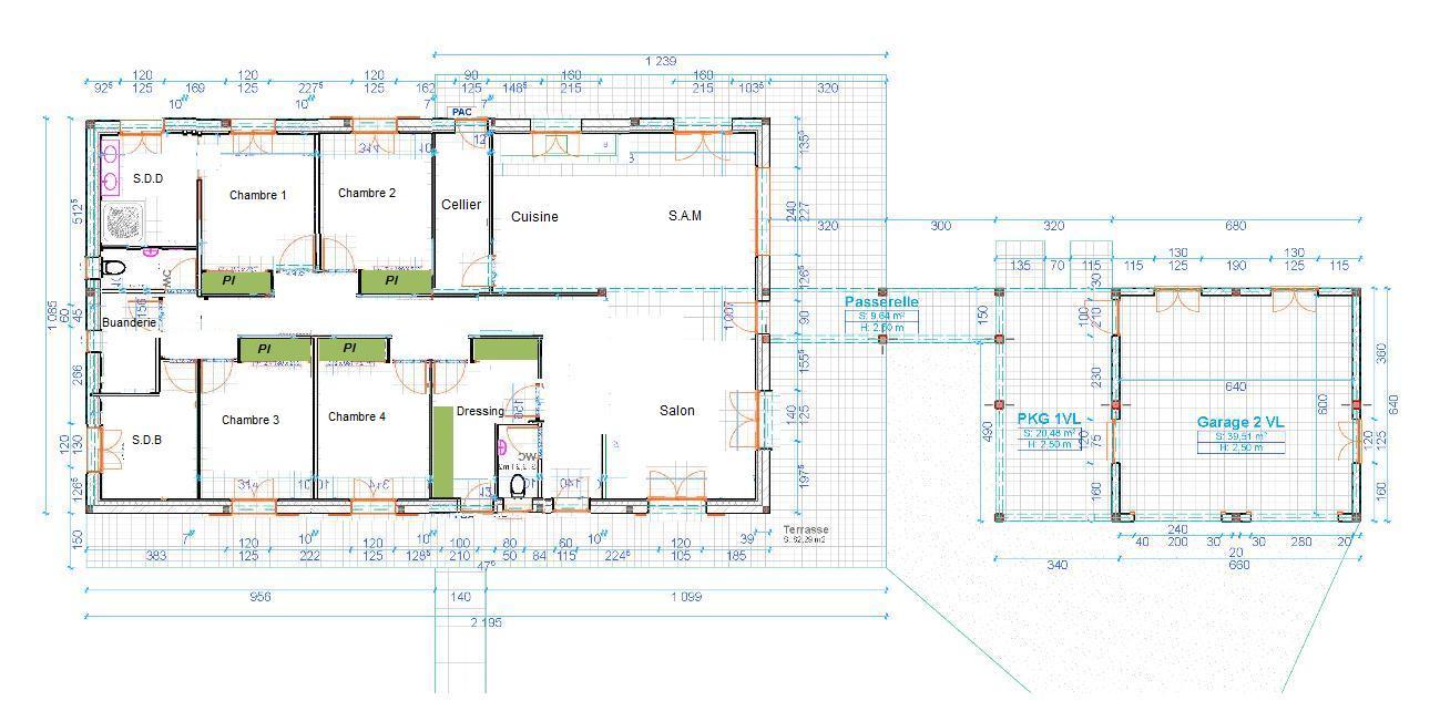 Plan de maison gratuit 180m2