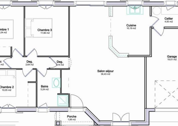 Plan de maison a l echelle 1 50 - Idées de travaux