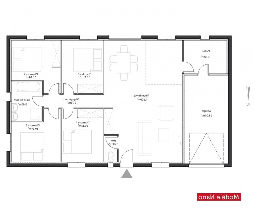 Plan de maison 1 chambre gratuit