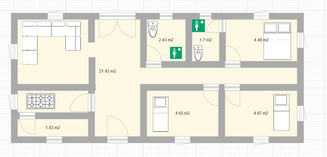 Plan maison de 200m²
