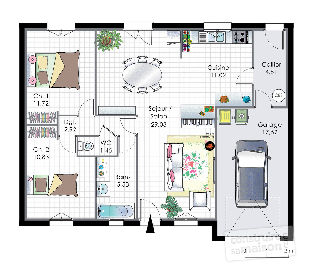 Meubles pour plan de maison
