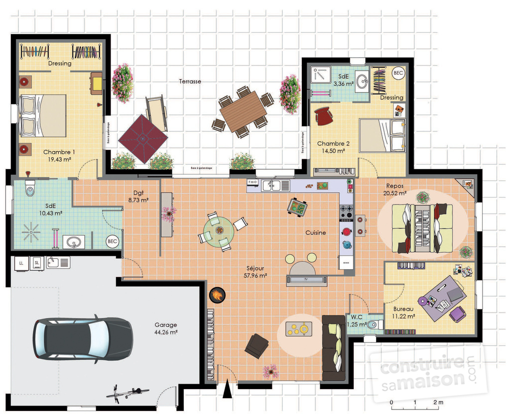 Faire son plan de maison plain pied