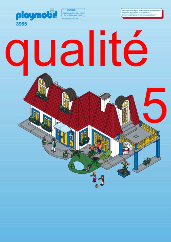 Plan de montage maison moderne playmobil