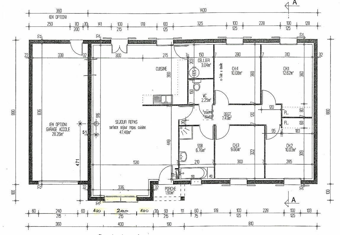 Plan de grande maison americaine
