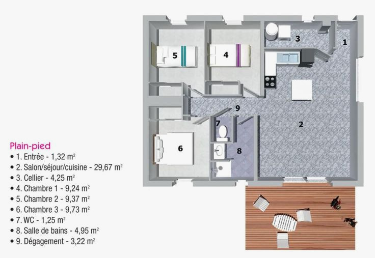Plan de maison tropicale gratuit