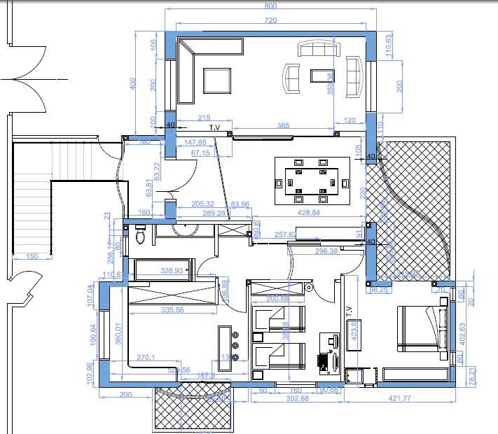 Plan architecture maison tunisienne