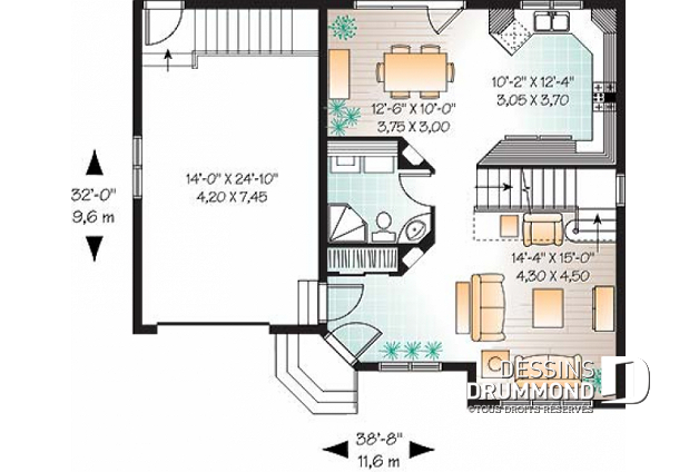 Plan de maison 24 x 32