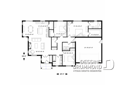 Plan de maison 500m²