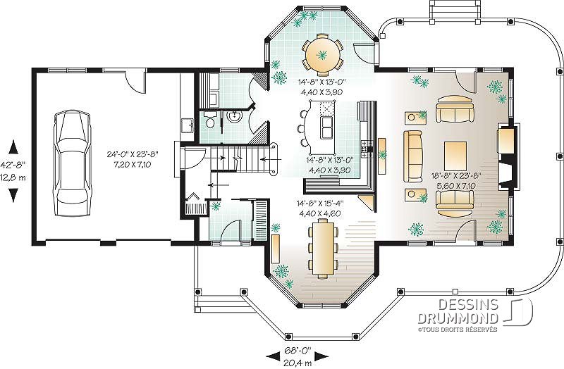 Plan de maison magnifique