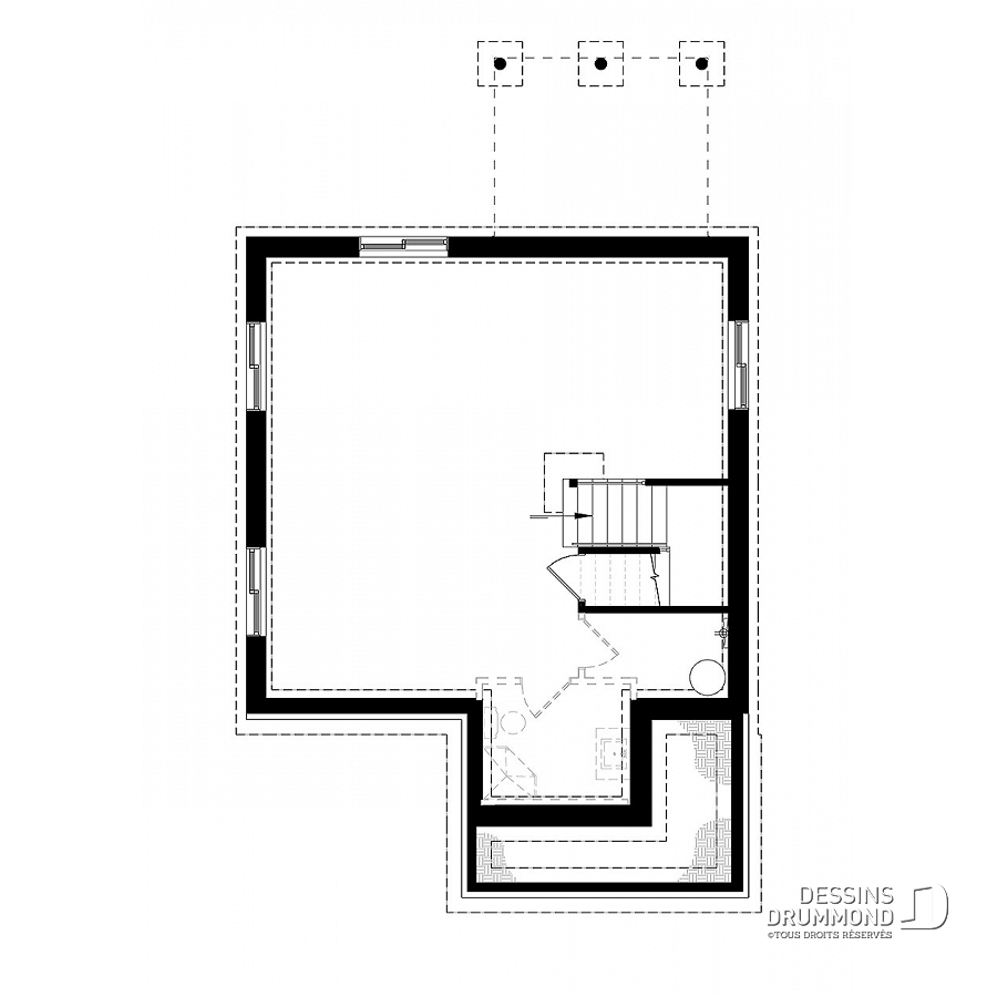 Que veut dire af sur un plan de maison