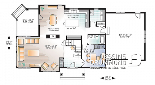 Plan de maison andalouse