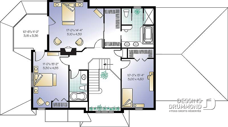 Plan de maison pour un maximum de lumières