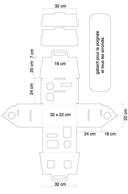 Meuble a decouper pour plan de maison