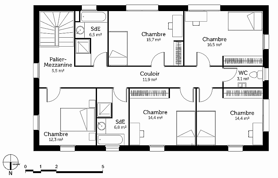 Plan d'une maison de luxe