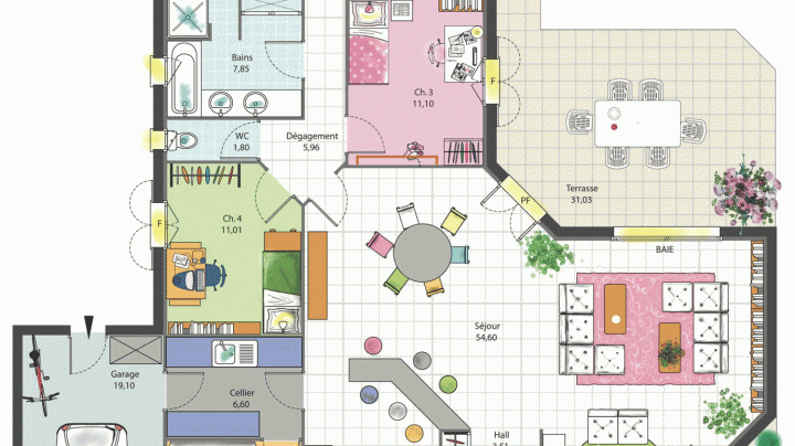 Plan de maison virtuel
