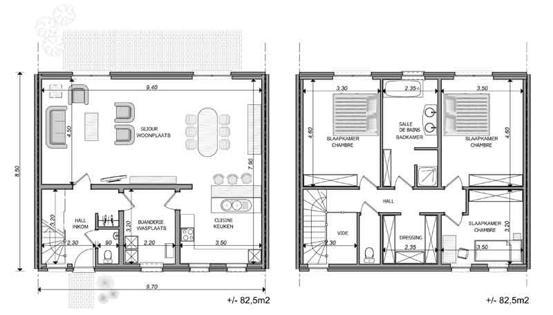 Plan de maison avec atelier