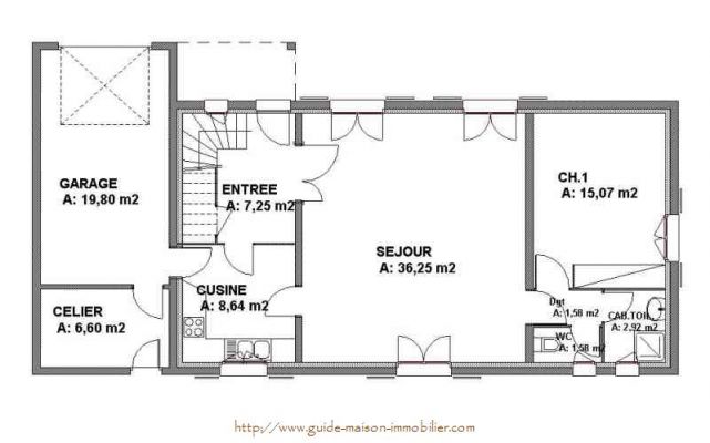 Idées plan de maison en l
