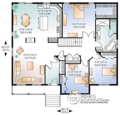 Plan de maison a la campagne