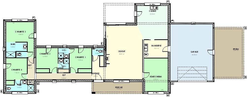 Plan de maison 86