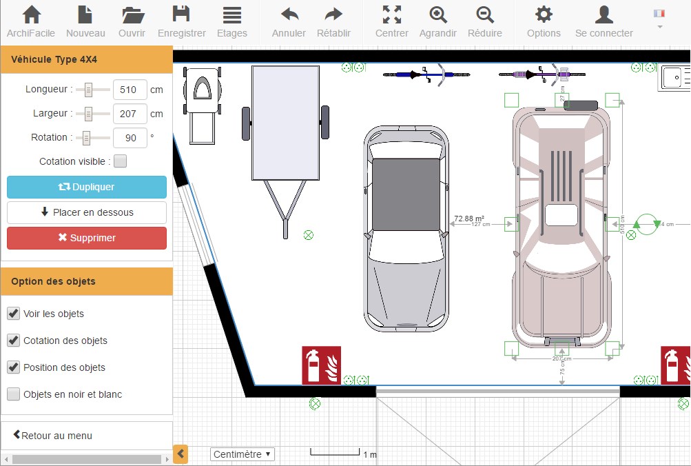 Plan de maison avec garage independant