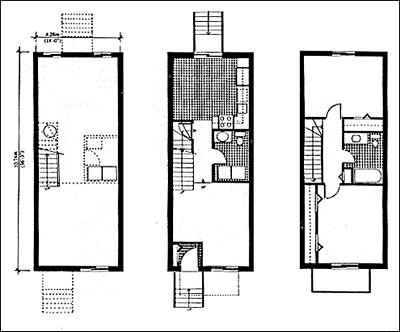 Plan de maison etroite