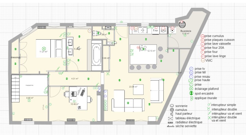 Plan de maison pour architecte