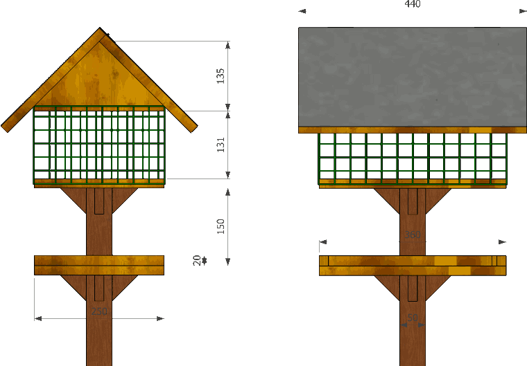Plan de maison pour oiseaux